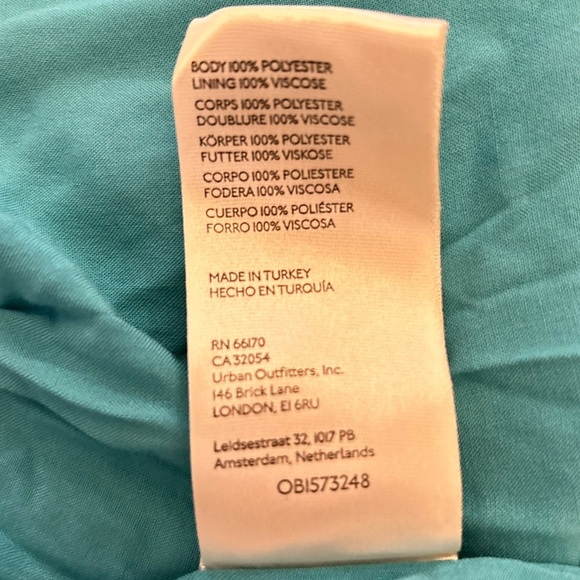 Anthropologie Maeve A-Line Button Front Midi Skirt Size 2 Coral Print Aqua - Picture 9 of 11